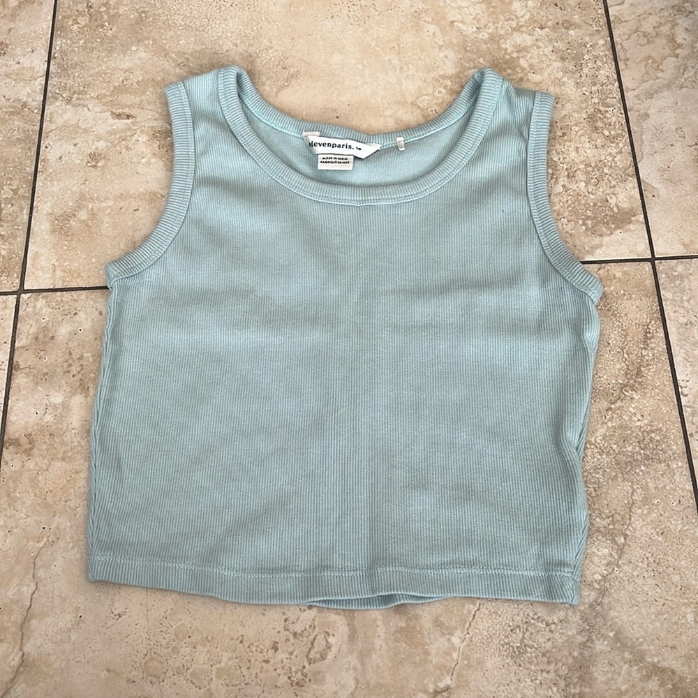 Womens elevenparis blue tank top womens small